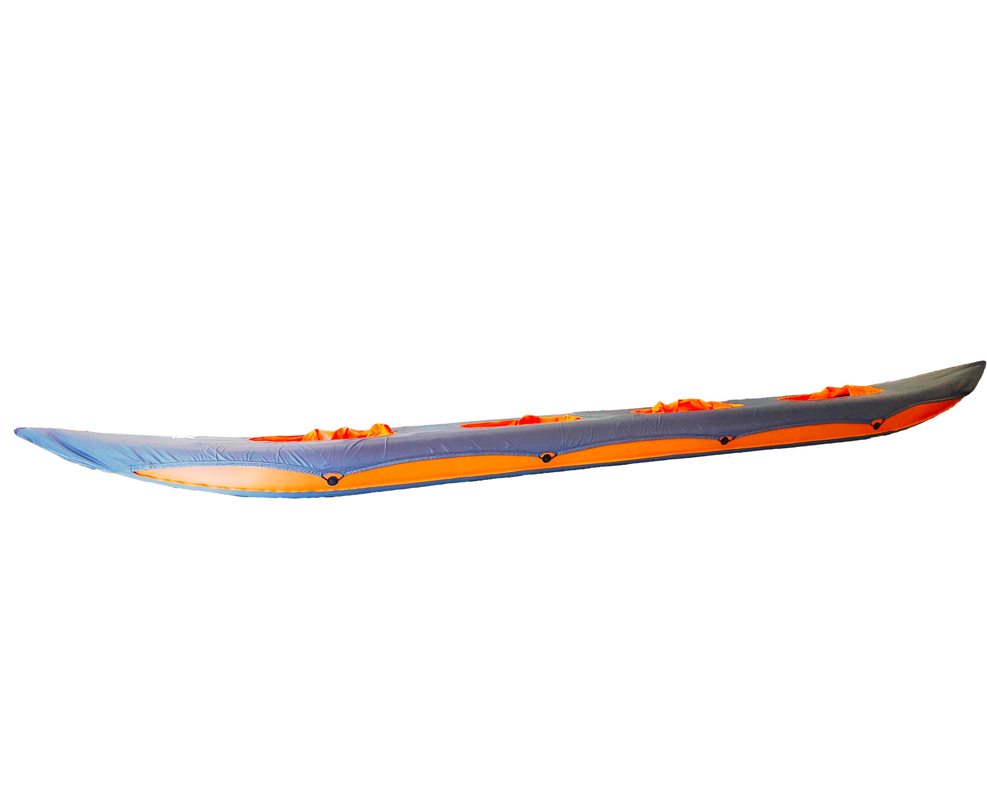 Merman 640/4 четырёхместная байдарка, с фартуком, цвет оранжевый + два весла