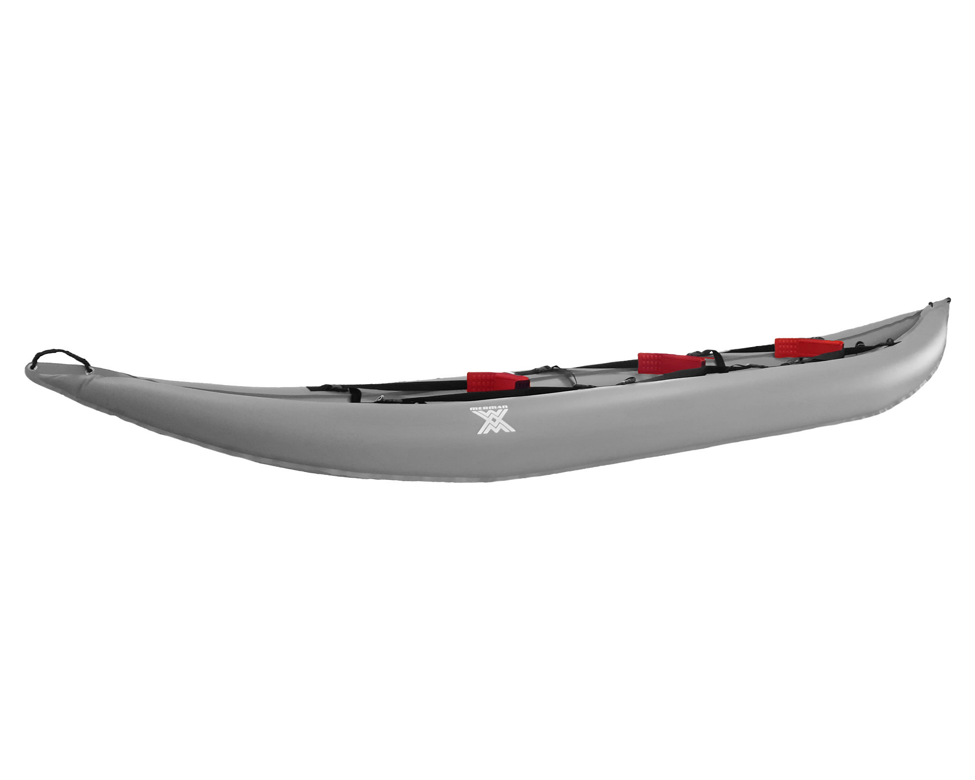 Merman 470/3 трёхместная, цвет серый + два весла
