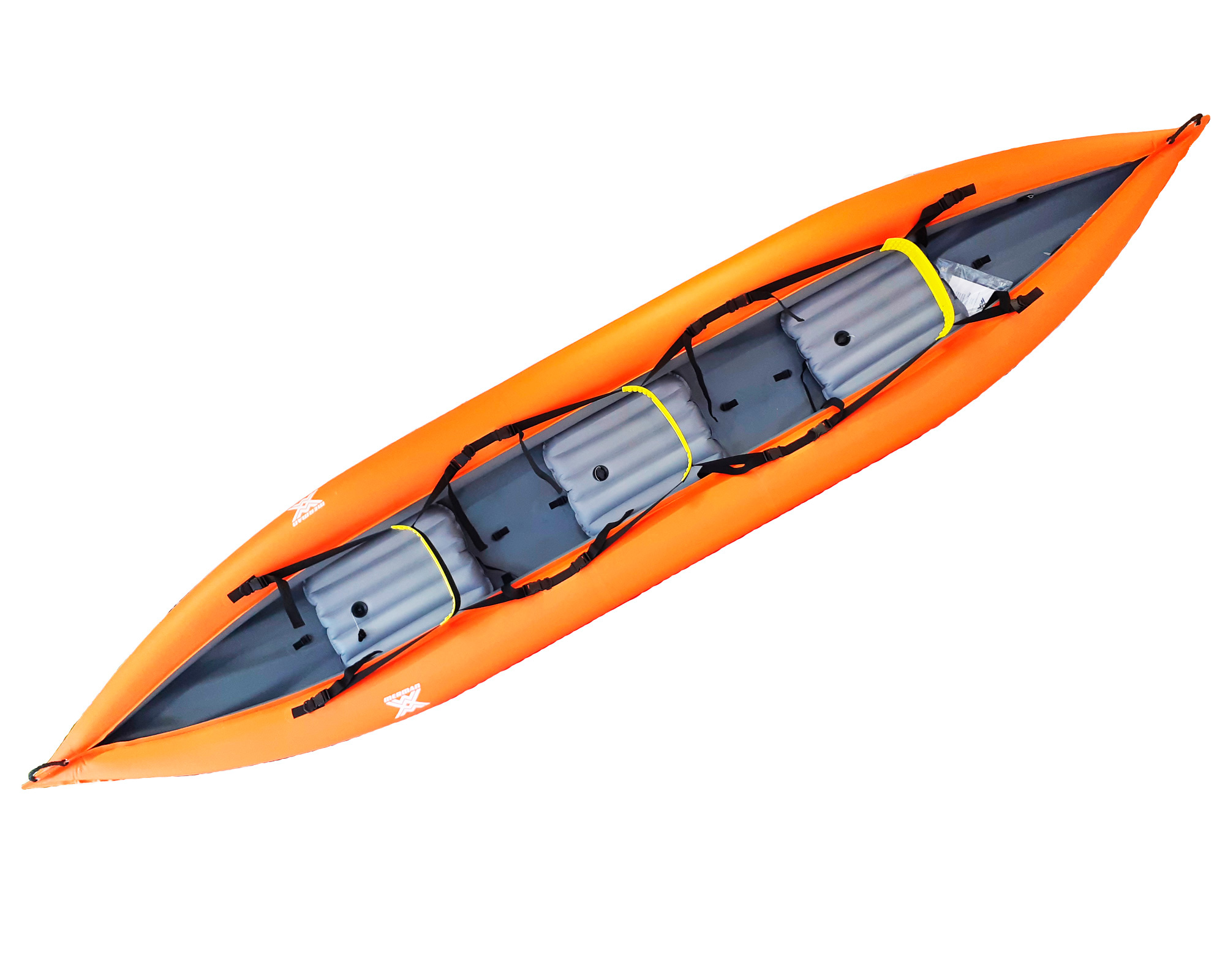 Merman 505 трёхместная байдарка, цвет оранжевый + два весла