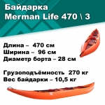 Байдарка надувная Мерман Лайф 470/3, Merman Life 470/3
