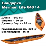 Байдарка надувная Мерман Лайф 640/4, Merman Life 640/4