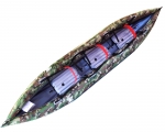 Merman 470/3 трёхместная байдарка, цвет камуфляж + 2 весла в подарок
